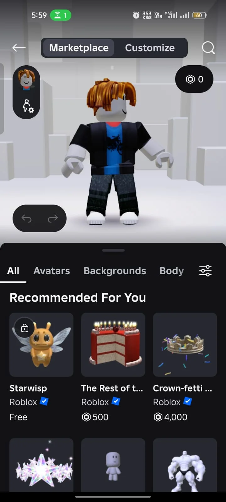Roblox Avatar Marketplace screen, the in-game purchase flow Robux Protections ignores